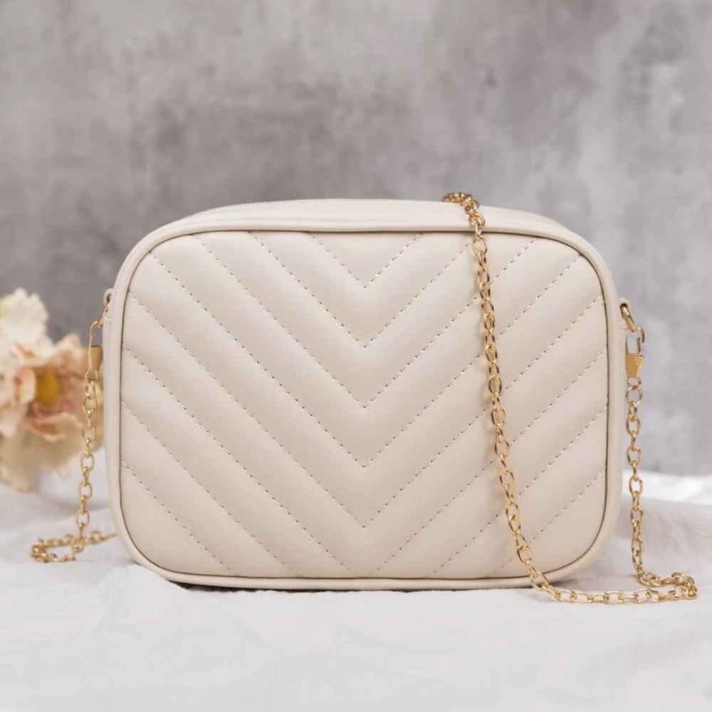 Small Beige Crossbody Bag